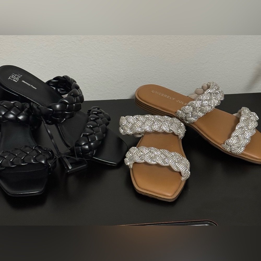 Two brand new pairs of sandals